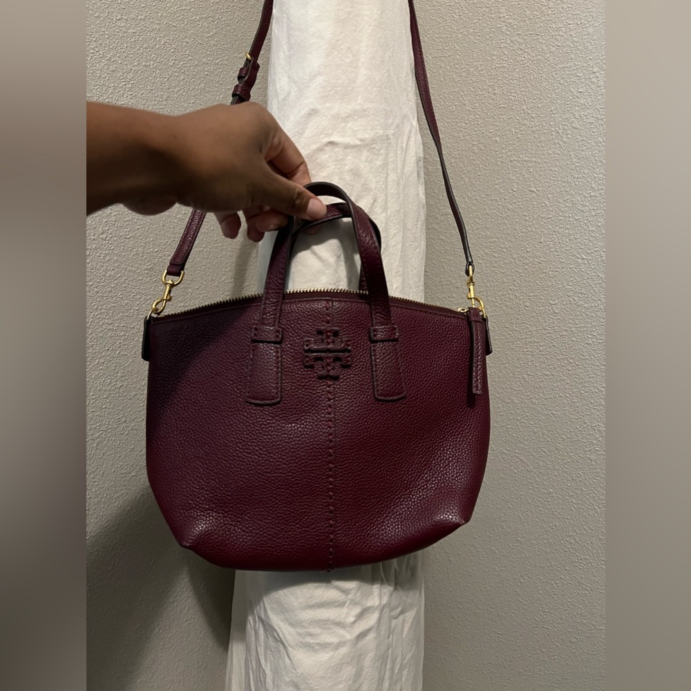 Burgundy Tory Burch CrossBody